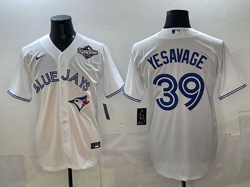 Men 2025 Toronto Blue Jays #39 Yeaavage White Game Nike MLB Jersey style 03